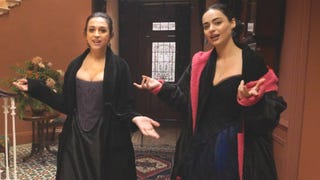 'The Buccaneers' Set Tour With Josie Totah and Aubri Ibrag (Exclusive)