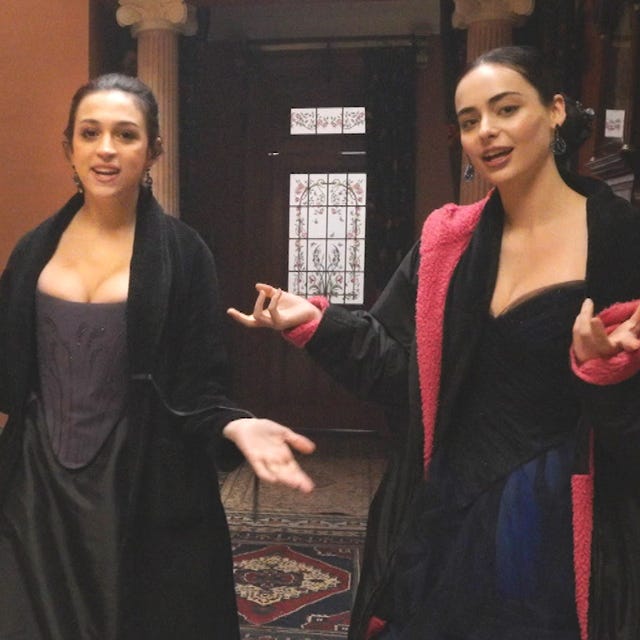 'The Buccaneers' Set Tour With Josie Totah and Aubri Ibrag (Exclusive)