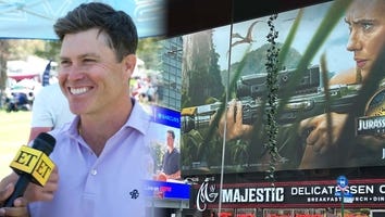 Colin Jost Reacts to Viral Billboard Placement of Wife Scarlett Johansson Shooting Him