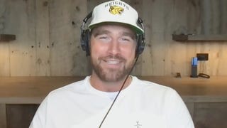 Swifties Spot Travis Kelce Sporting Souvenir T-Shirt From Taylor Swift Vacation