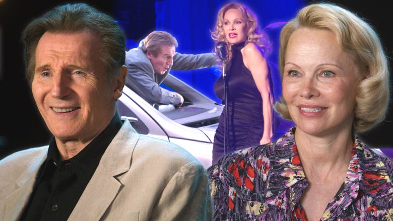 'The Naked Gun': Behind the Scenes With Liam Neeson and Pamela Anderson (Exclusive)