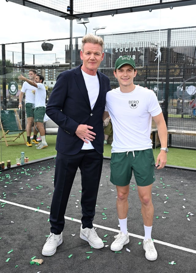 Gordon Ramsay and Tom Holland